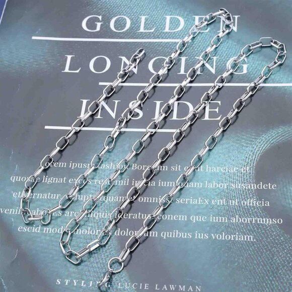 Unique Thick Chain Y Necklace - Handmade Statement Jewelry for Every Occasion - Picture 6 of 7